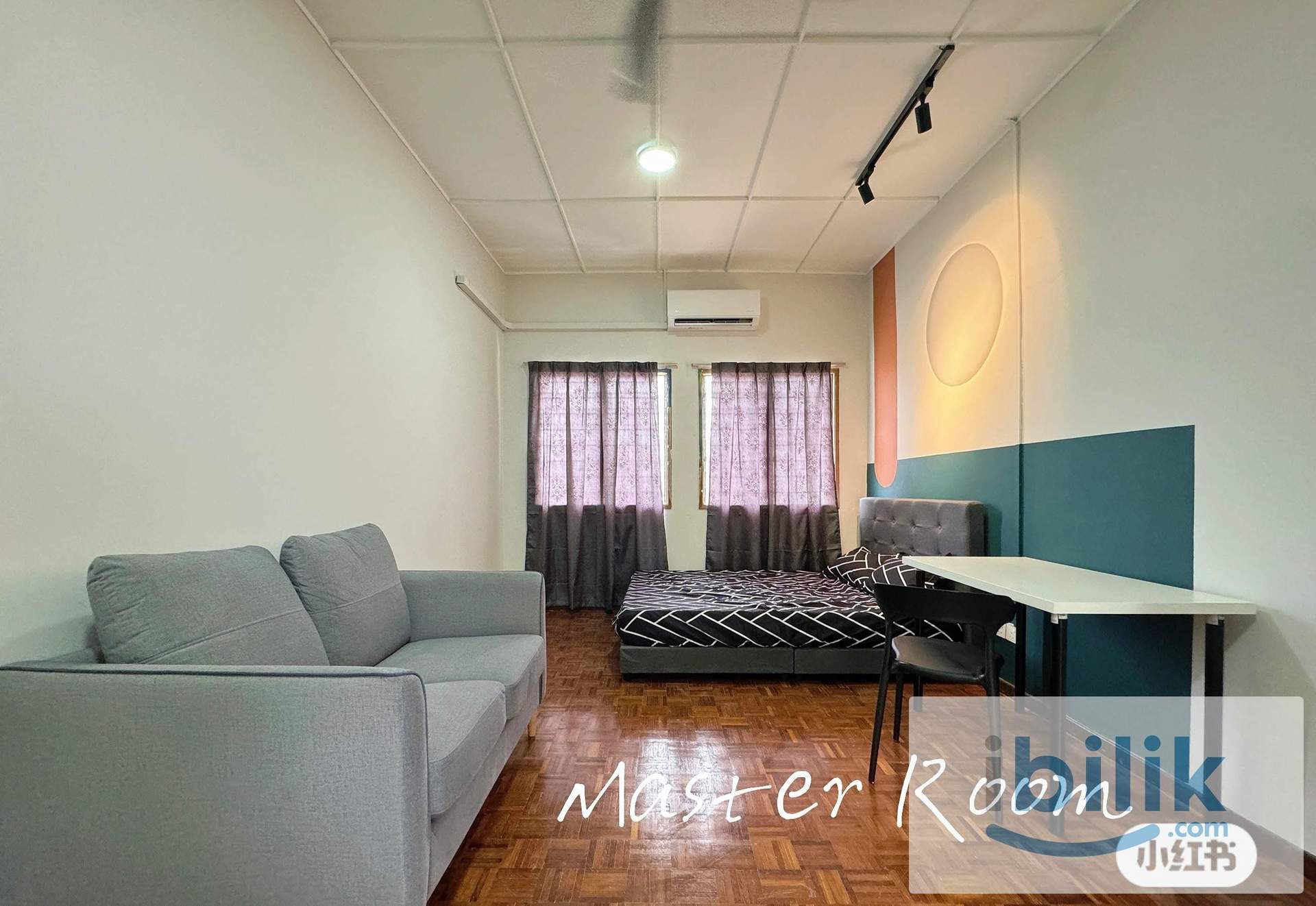 PJ SS2 华人屋🏡LAST MASTER ROOM w Sofa w Private Bathroom 🔥 包水网煤气 @near 1Utama, MRT TTDI, Starling Mall, IKEA, Paradigm Mall - Image 3