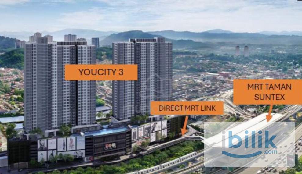Middle Room at You City 3 Direct Cover Link Bridge To MRT Taman Suntex - TRX / KLCC / Bukit Bintang - Image 2