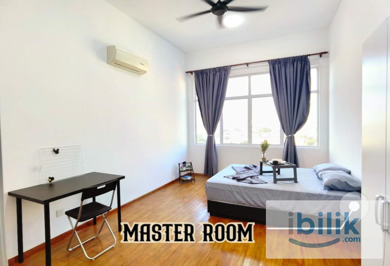 Jelutong Bukit Dumbar Master Room Full Furnish Attached Bathroom Near Georgetown - Image 5
