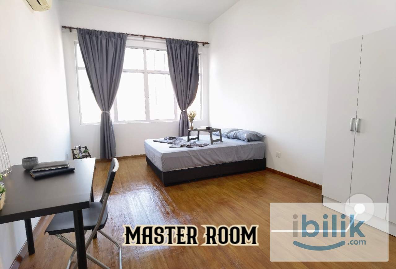 Jelutong Bukit Dumbar Master Room Full Furnish Attached Bathroom Near Georgetown - Image 9