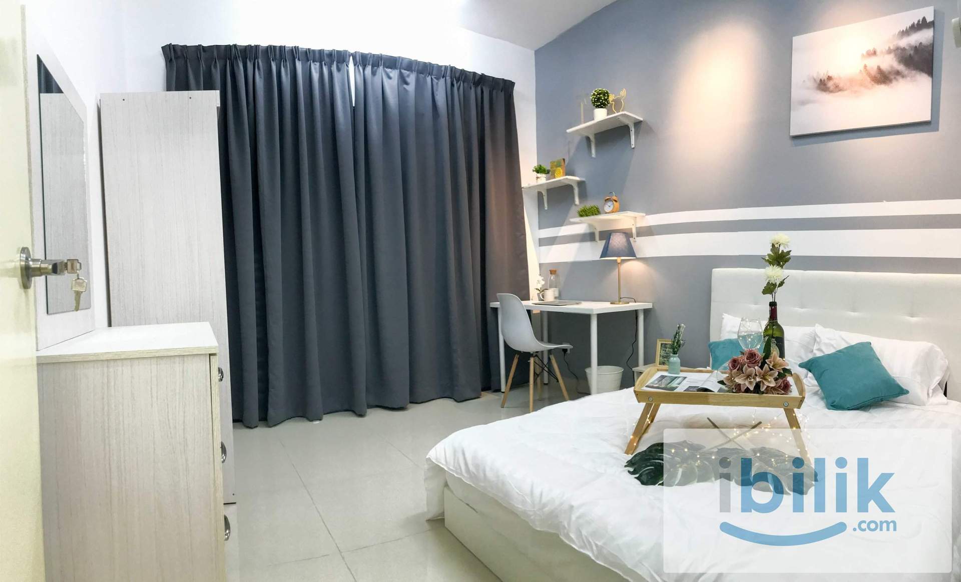 🚝 5MINS TO LRT SRI RAMPAI ‼️ PREMIUM BALCONY ROOM😱 - Image 1