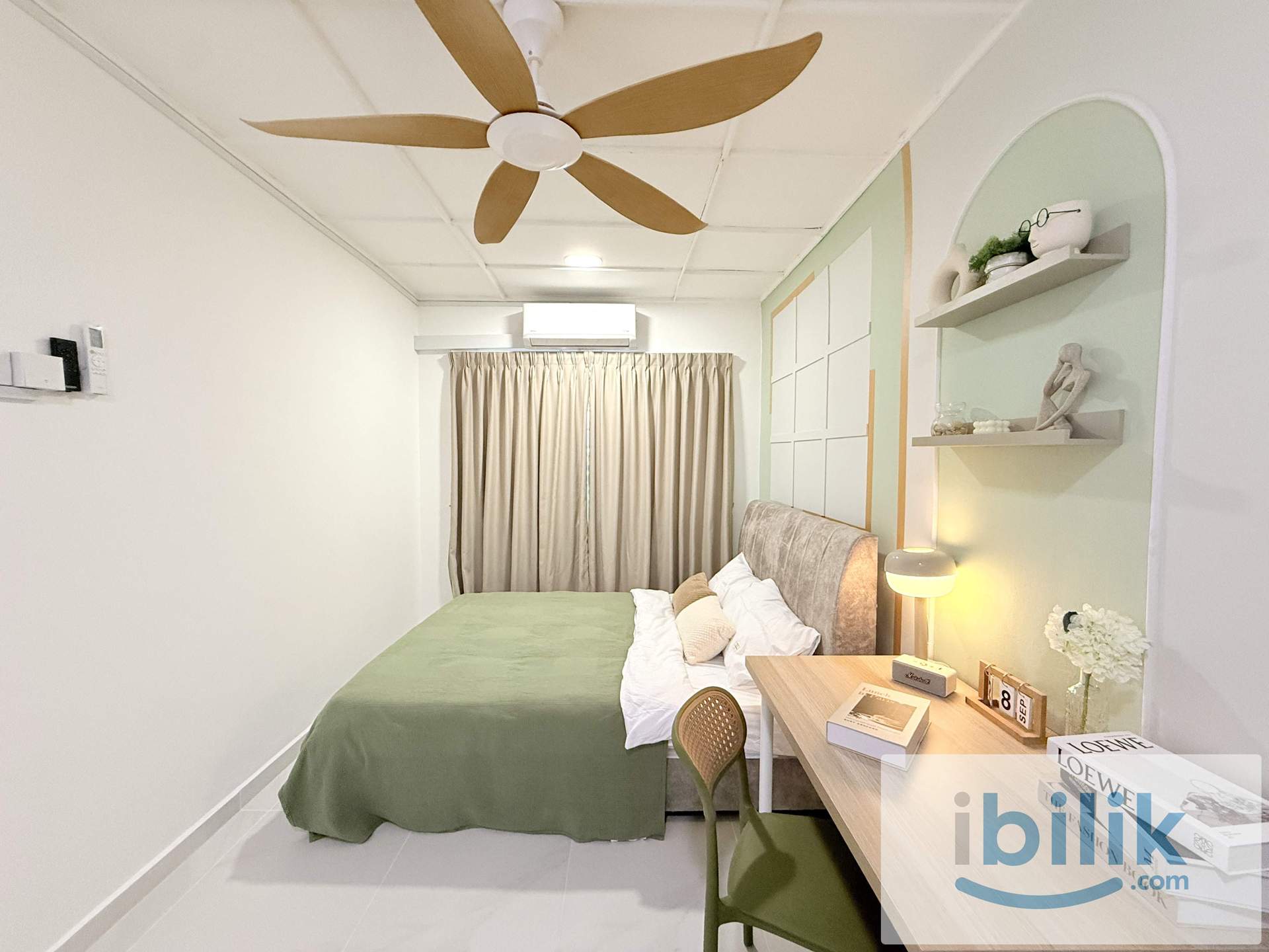 🔥MUST VIEW ROOM!🔥PREMIUM QUEEN ROOM FOR MIX GENDER UNIT 🏡NEAR TO MANY MALLS IN SUBANG 🛍️ - Image 4