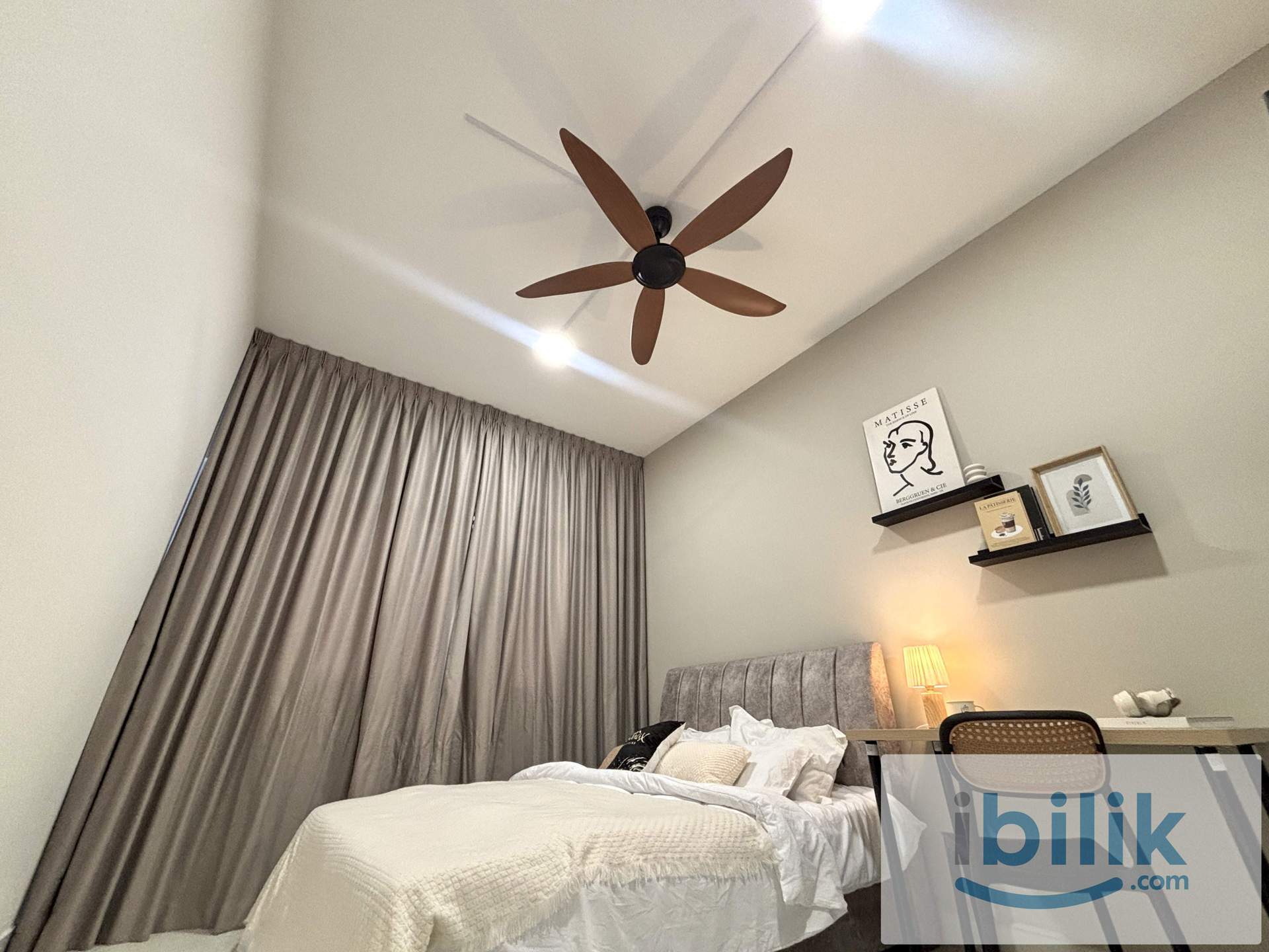 🛏️ PRIVATE QUEEN ROOM‼️ MIX GENDER UNIT IN MERCU JALIL NEAR LRT SRI PETALING🚆 - Image 2