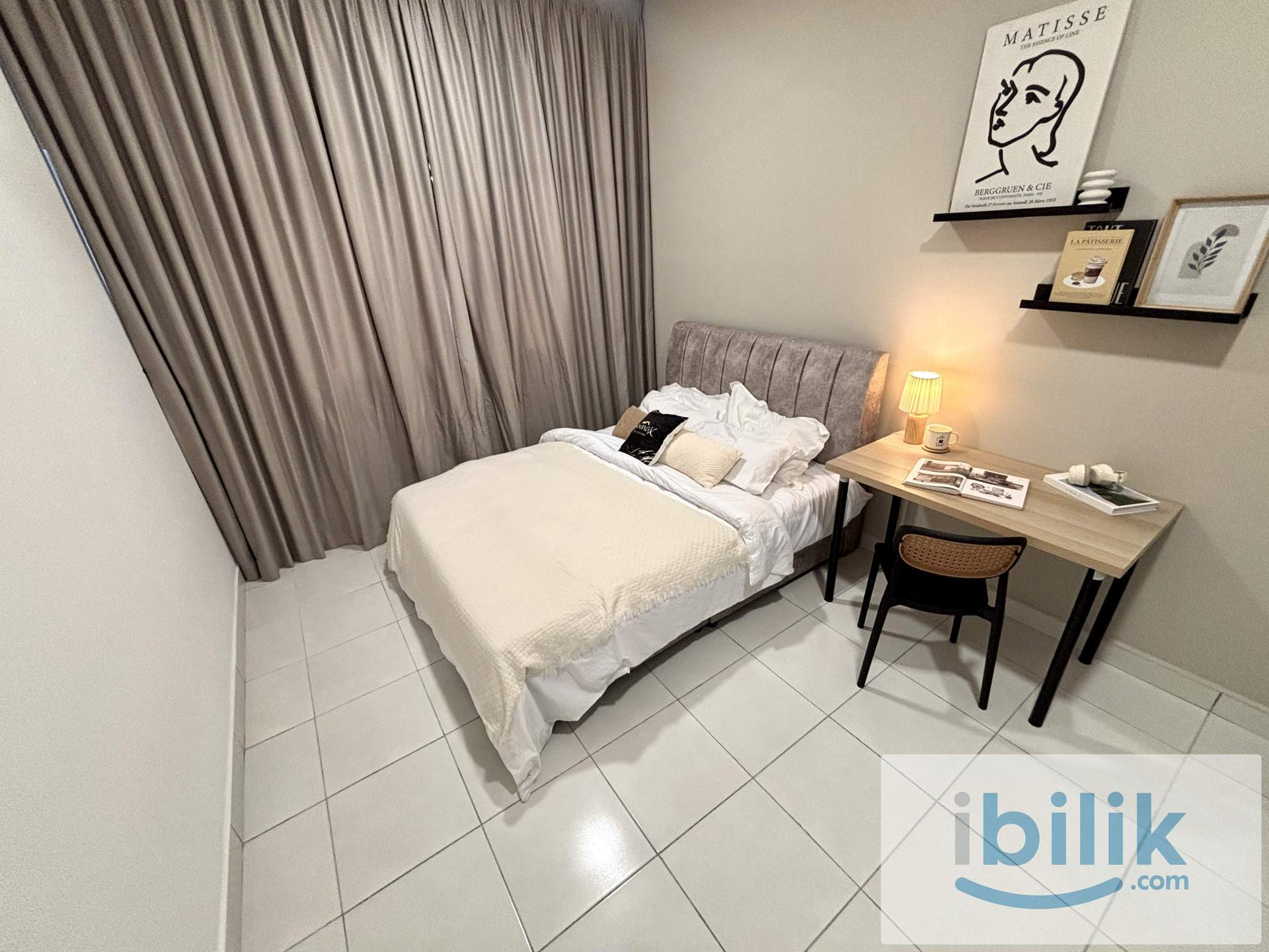 🛏️ PRIVATE QUEEN ROOM‼️ MIX GENDER UNIT IN MERCU JALIL NEAR LRT SRI PETALING🚆 - Image 1