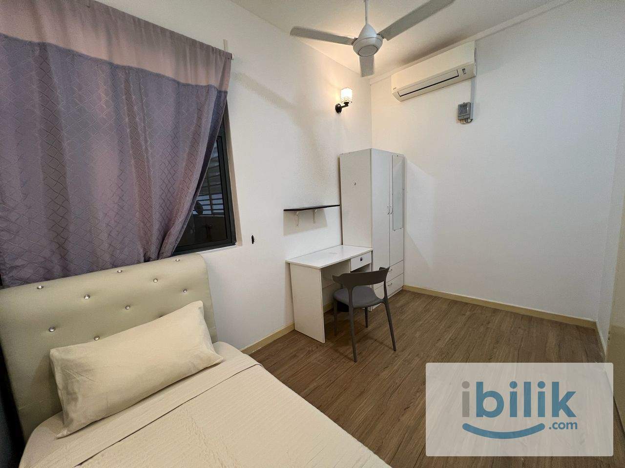 Male Single Room-6mins walk LRT @ Casa Green Bukit Jalil | Male Unit | Fully Furnished | Zero Deposit - Image 2