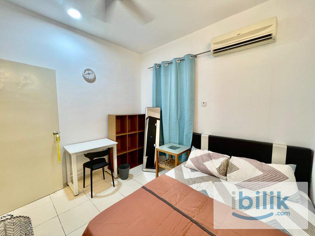 Newly Furnished Medium Queen Bedroom @ Casa Indah 2 @ Keyless Room @  5 mins walk to LRT @ Smart Lock @ Mix Unit - Image 7