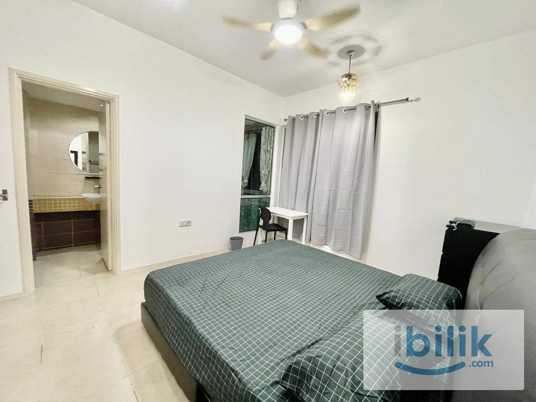 Newly Furnished Master King  Bedroom to Rent @ Casa Indah 2 @ Keyless Room @ Smart Lock Room & Main Entrance @ Mix Unit - Image 7