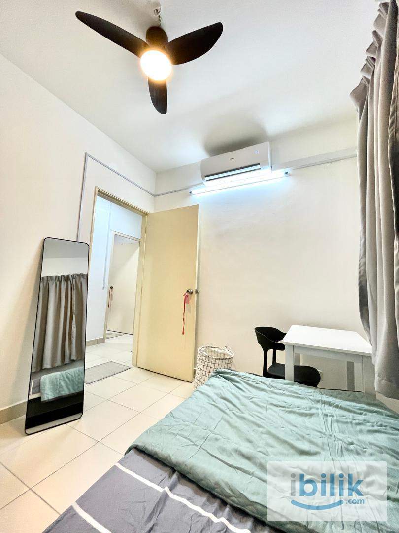 (KEYLESS) Smart Lock @ Medium Single Bedroom for Rent at Seri Baiduri @ Setia Alam@ Female Muslim Unit - Image 8