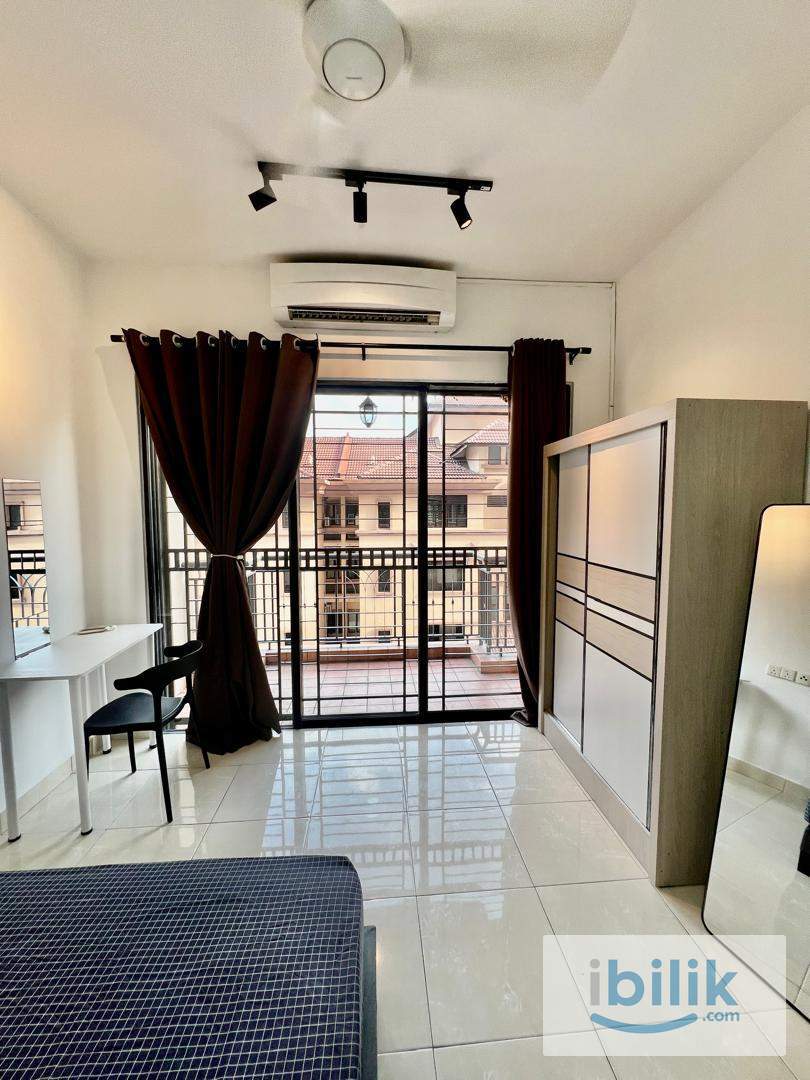 Newly Furnished Balcony Queen Bedroom to Rent @ Casa Indah 1 @ Keyless Room @  5 mins walk to LRT @ Mix Unit - Image 7