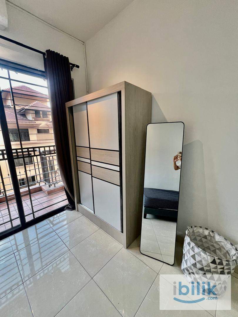 Newly Furnished Balcony Queen Bedroom to Rent @ Casa Indah 1 @ Keyless Room @  5 mins walk to LRT @ Mix Unit - Image 6