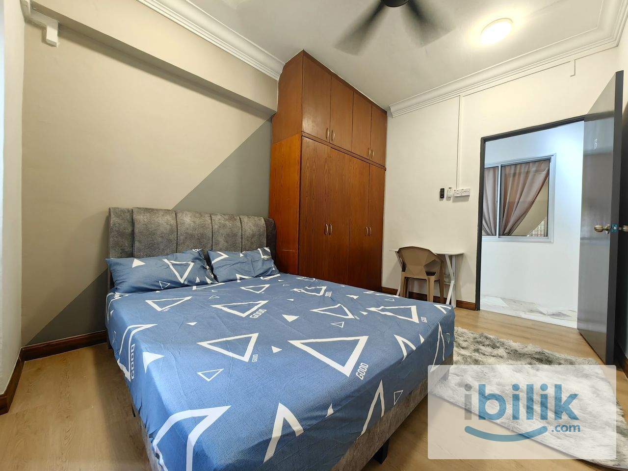 🏠 Queen Bedroom Full Furnish at Awana Puri 🚶‍♂️ Walk to MRT 🚆 | 📶 Free WiFi & 💧 Water & ⚡ Common Area Electric - Image 1