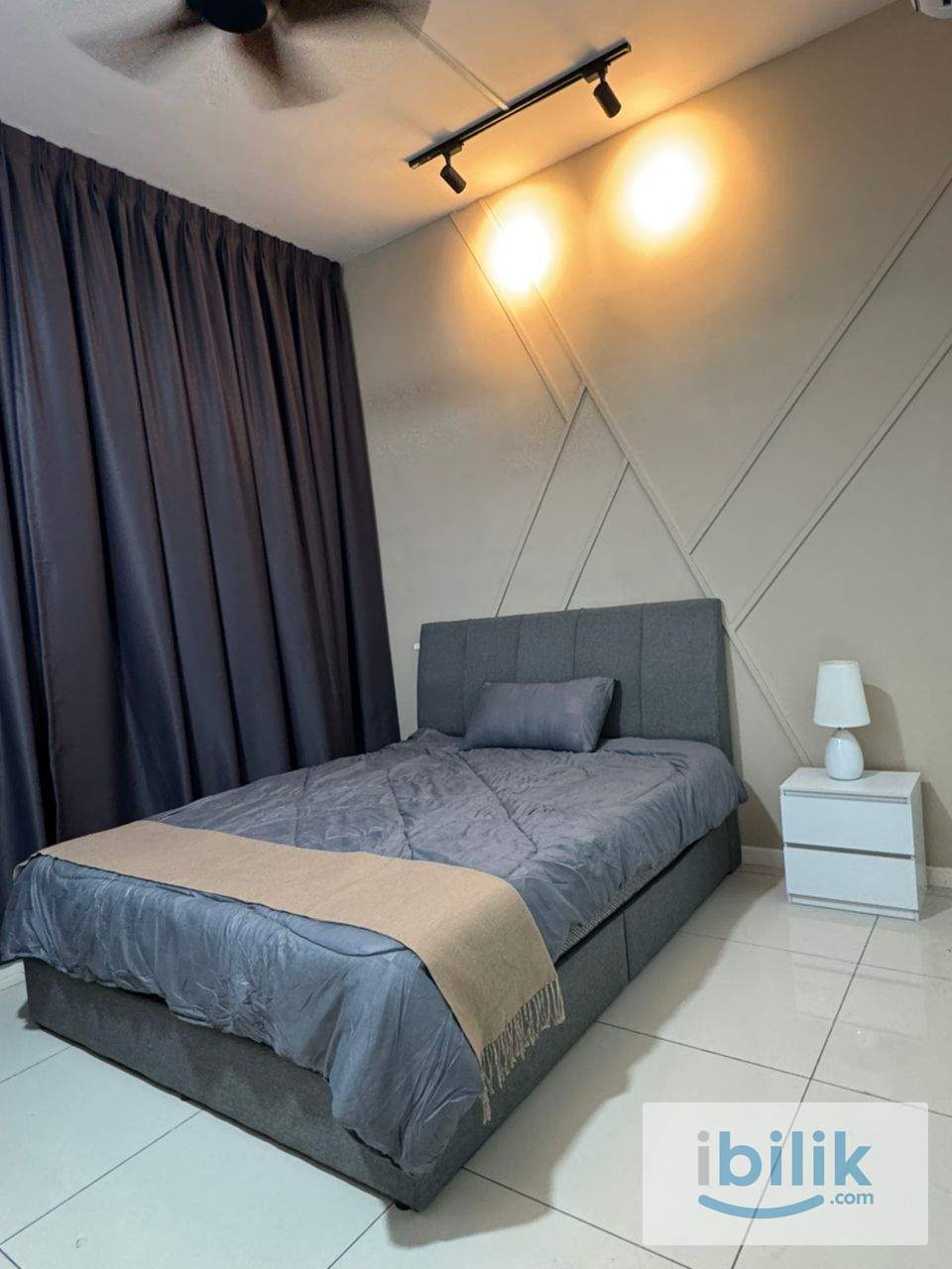 ‼️MALE ONLY UNIT NEAR HELP UNI✅ Premium ⭐️ Master Room Fully Furnished @ 10” Mattress Aircond Wardrobe Table Chair - Image 3