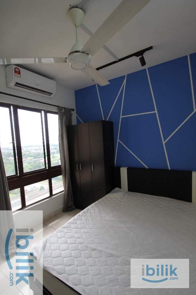 Queen Bed Medium Room with A/C & Window (Partition) - Image 2