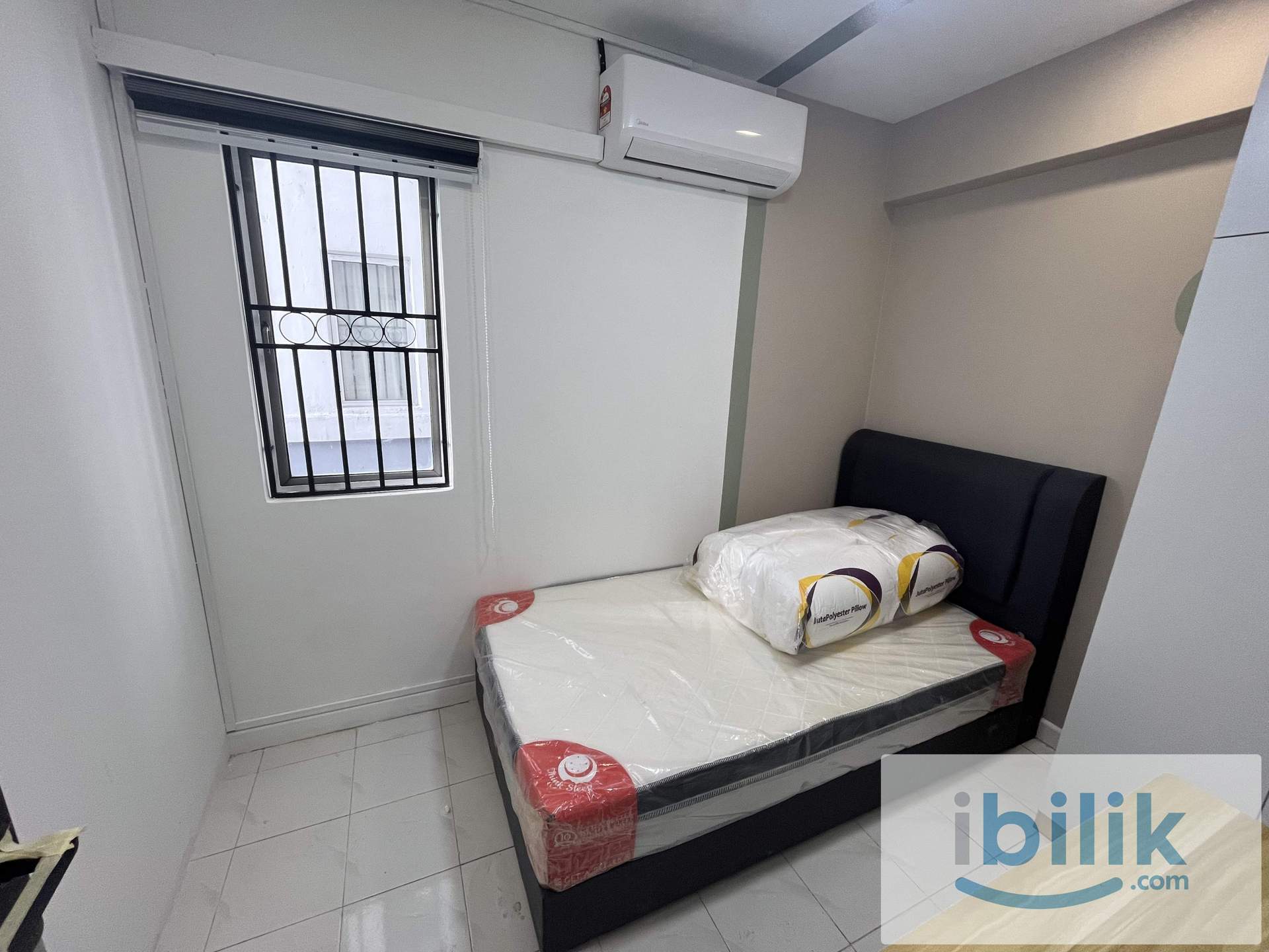 ✨ 𝐃'𝐀𝐌𝐀𝐍 𝐂𝐑𝐈𝐌𝐒𝐎𝐍 @ Ara Damansara . Female Unit Super Single Bed . Ready Move In - Image 1