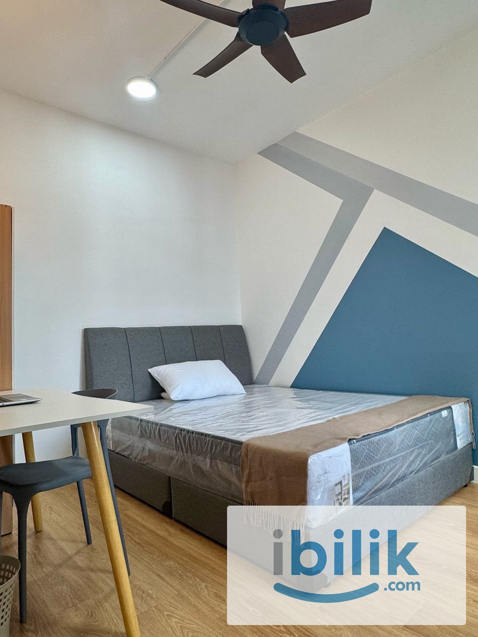 🌈EduMetro, USJ 1, Subang, Medium Room✨Fully Furnish NEW Aircond Wardrobe Table Chair Mattress - Image 1