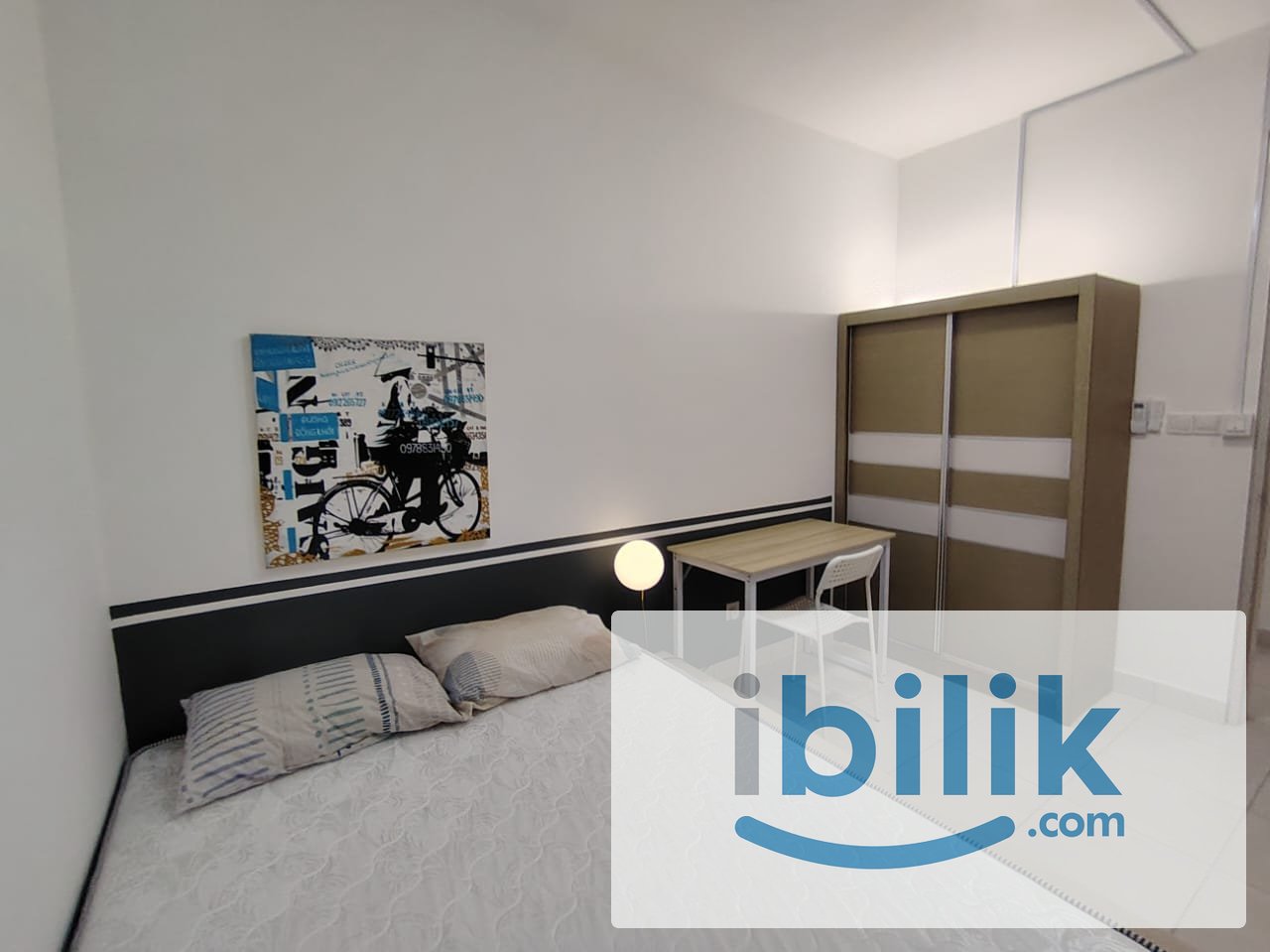 ‼️OKR, NEAR RAPID KL BUS, Residensi Riamas ✅Premium ⭐️ Medium Room Fully Furnished @ 10” Mattress Aircond Wardrobe  - Image 4