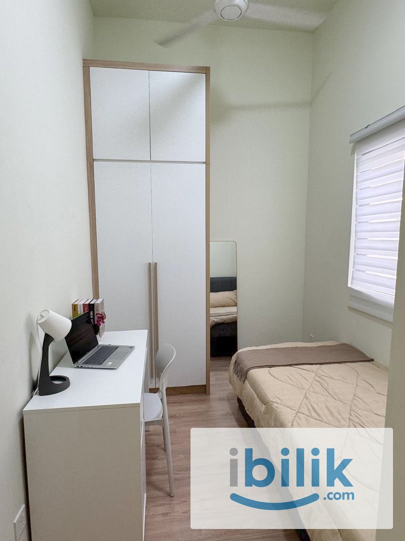 🎯Dian Residency, Seksyen 13 Single Room📍Fully Furnish NEW Aircond Wardrobe Table Chair Mattress - Image 4