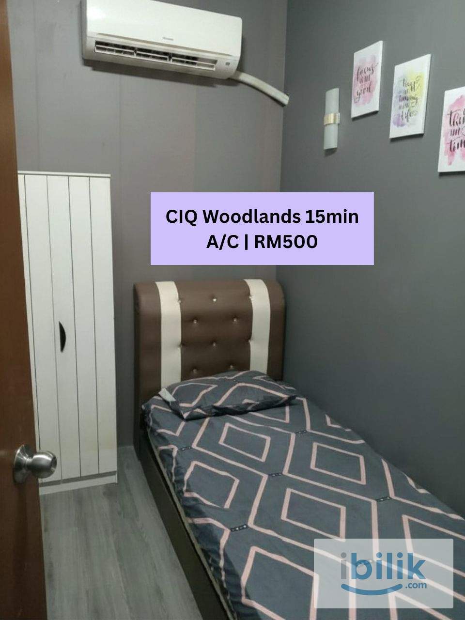 Permas Room RM500 | Aircond Included FREE Wifi | 15min CIQ Woodlands - Image 1