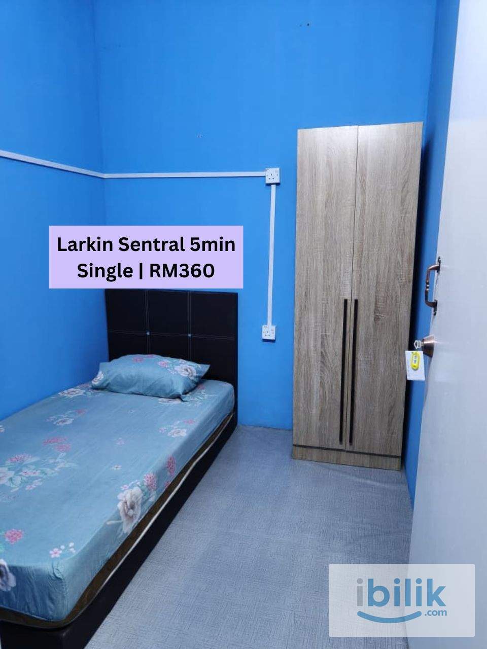 Private Bilik Single  - 5min Larkin Sentral - Image 1