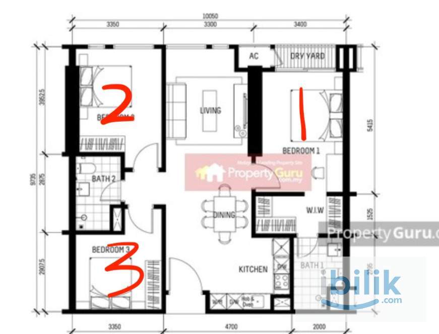 @Mixed Gender Unit, Available Room For Rent in 🏢 OPUS @ BUKIT BINTANG - Image 9
