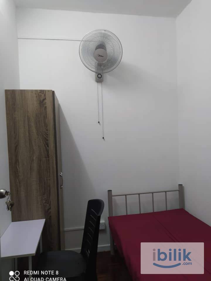 BILIK LELAKI SINGLE DI APARTMENT SERINDIT Balakong parking wifi  - Image 1