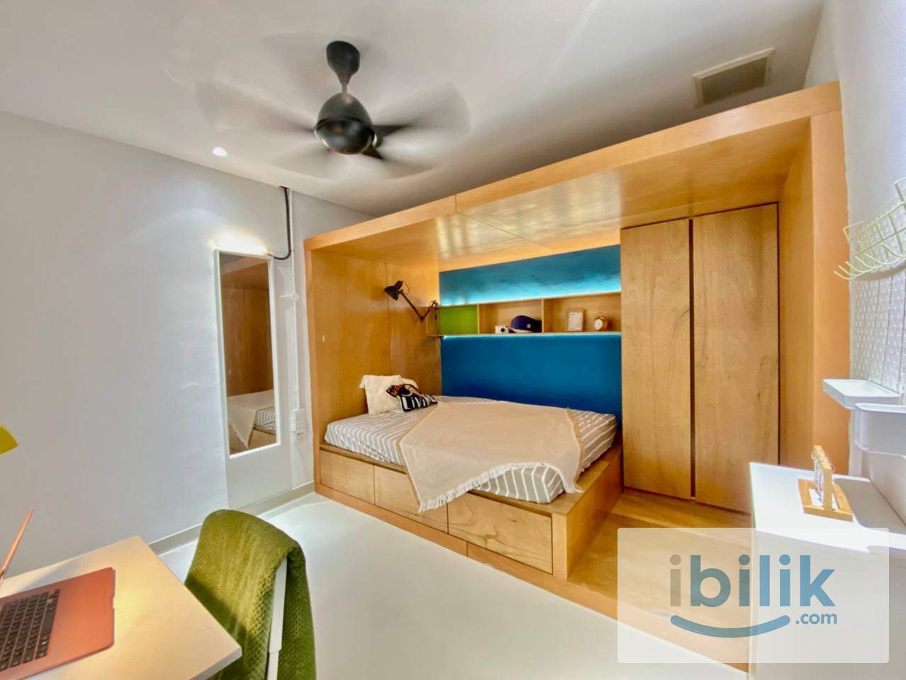 ❗RM 1200 ONLY❗✨ SPACIOUS & CHILL — QUEEN ROOM WITH AIRCOND 🌿 - Image 1