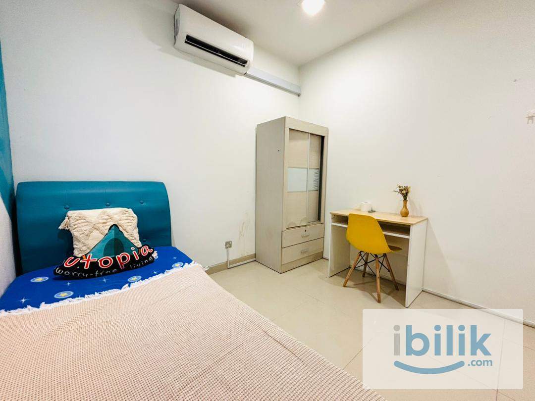 ❗RM 900 ONLY❗✨ ZERO DEPOSIT ROOM IN KLCC AREA — SINGLE ROOM WITH AIRCOND 🌿 - Image 5