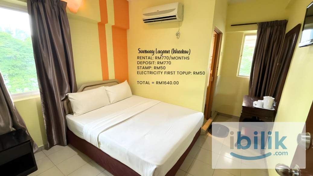 Room Rental Sunway Lagoon - Hotel Concept | Sunway (Private Bathroom) - Image 1