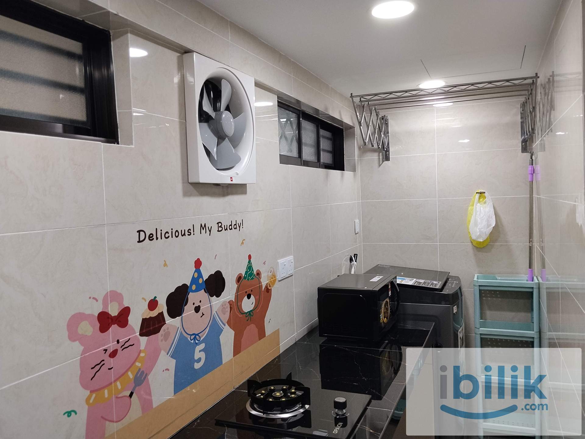 ❤️ MUST VIEW HIGH FLOOR MEDIUM ROOM AT PELANGI INDAH, JALAN IPOH 👨👩MIXED GENDER 🚄 MRT KENTONMEN & KTM BATU KENTONMEN  - Image 3