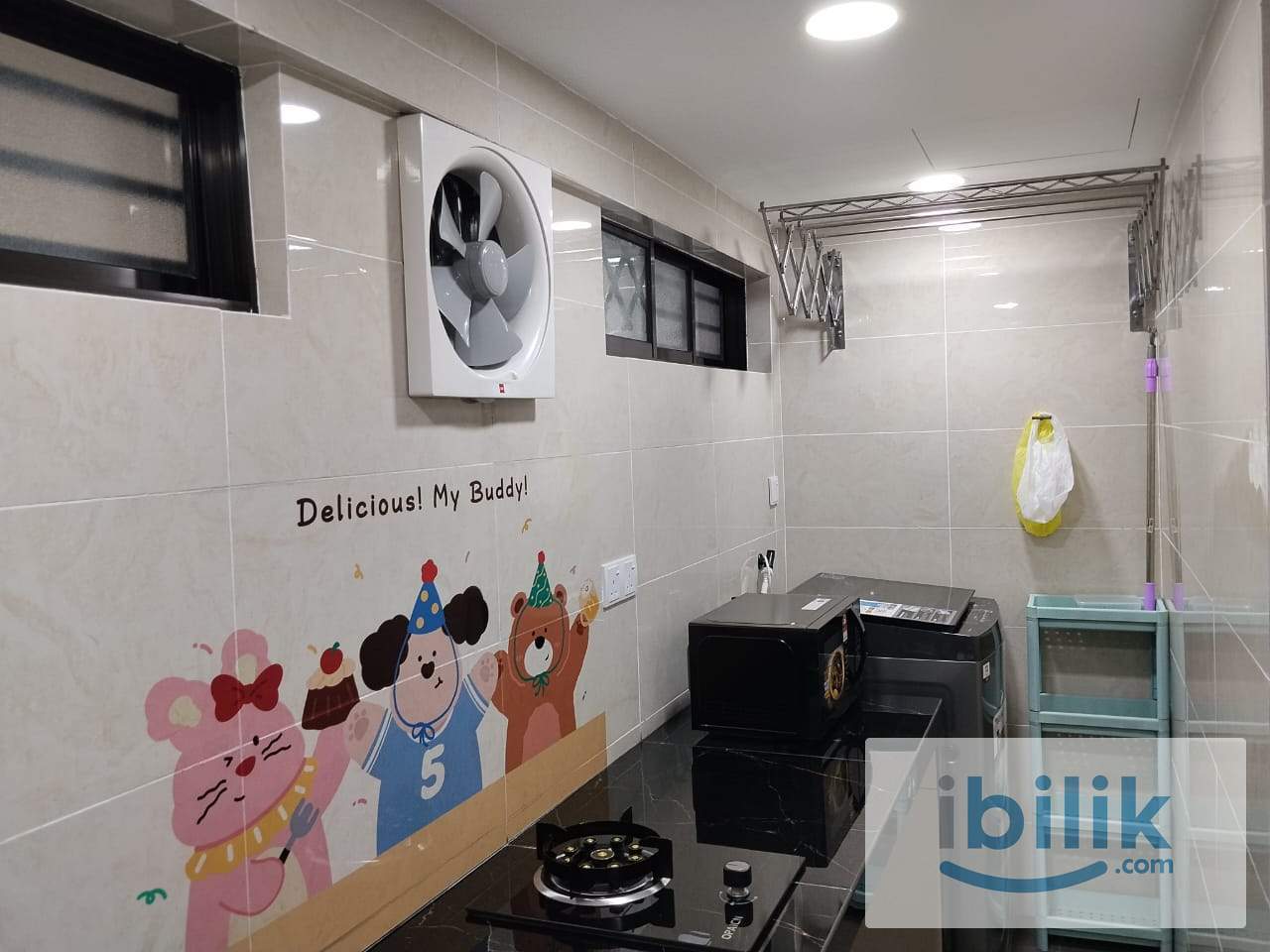 ❤️ MUST VIEW HIGH FLOOR MEDIUM ROOM AT PELANGI INDAH, JALAN IPOH 👨👩MIXED GENDER 🚄 MRT KENTONMEN & KTM BATU KENTONMEN  - Image 6