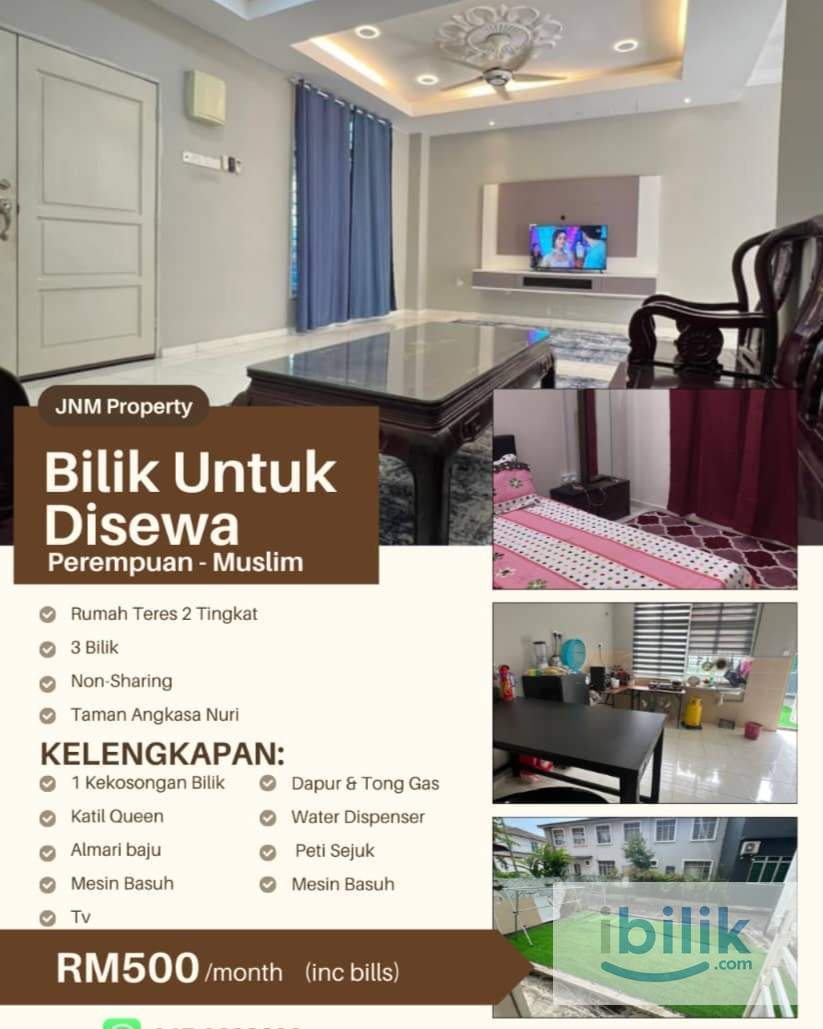 BILIK UNTUK DISEWA (PEREMPUAN MUSLIM) - Image 1