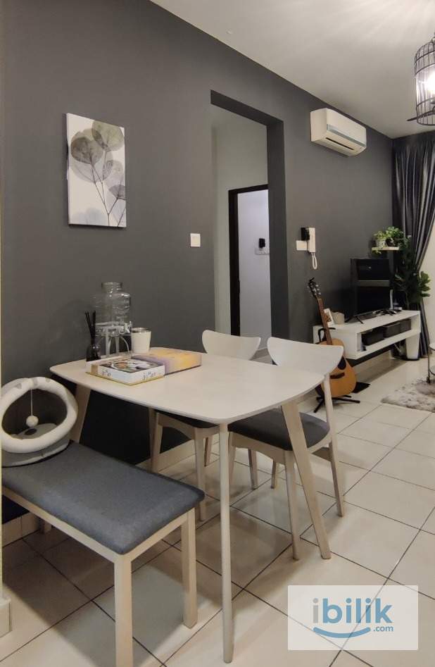 [Master Bedroom] Fully Furnished 2+1 Condo with Home Office | 2km to Hextar World, IKEA, The Curve - Image 4