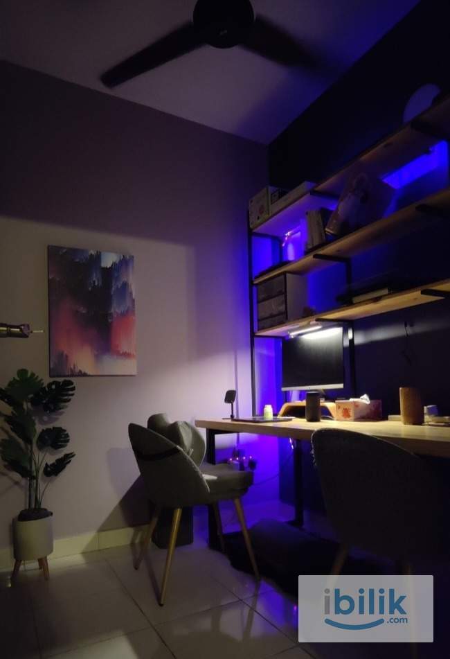 [Master Bedroom] Fully Furnished 2+1 Condo with Home Office | 2km to Hextar World, IKEA, The Curve - Image 6