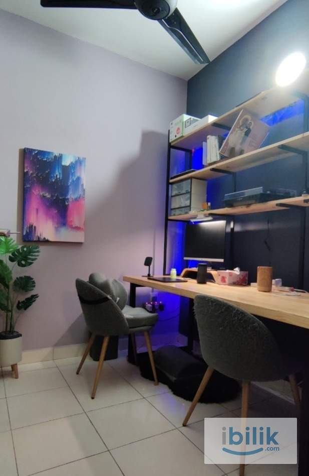 [Small Bedroom] Fully Furnished 2+1 Condo with Home Office | 2km to Hextar World, IKEA, The Curve - Image 5