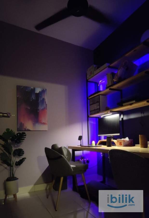 [Small Bedroom] Fully Furnished 2+1 Condo with Home Office | 2km to Hextar World, IKEA, The Curve - Image 6