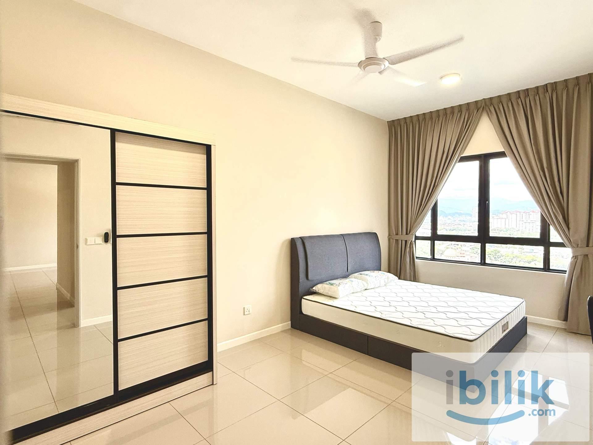 Spacious Master Bedroom with Private Bathroom | Fully Furnished | Move-In Ready @ Savvy Riana Dutamas - Image 1