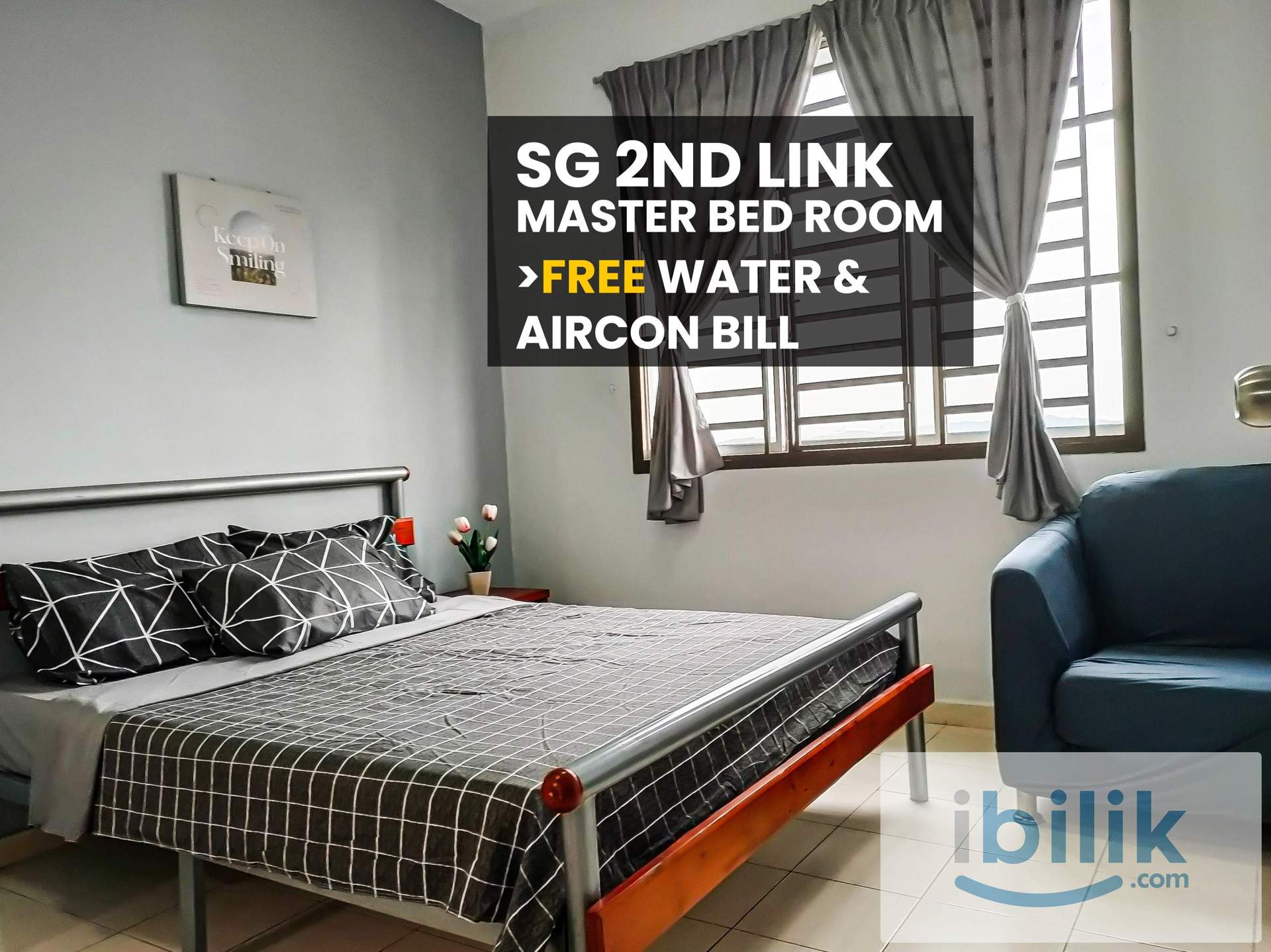 2nd Link - Master Bedroom FREE Aircond & Water Bills - Image 3