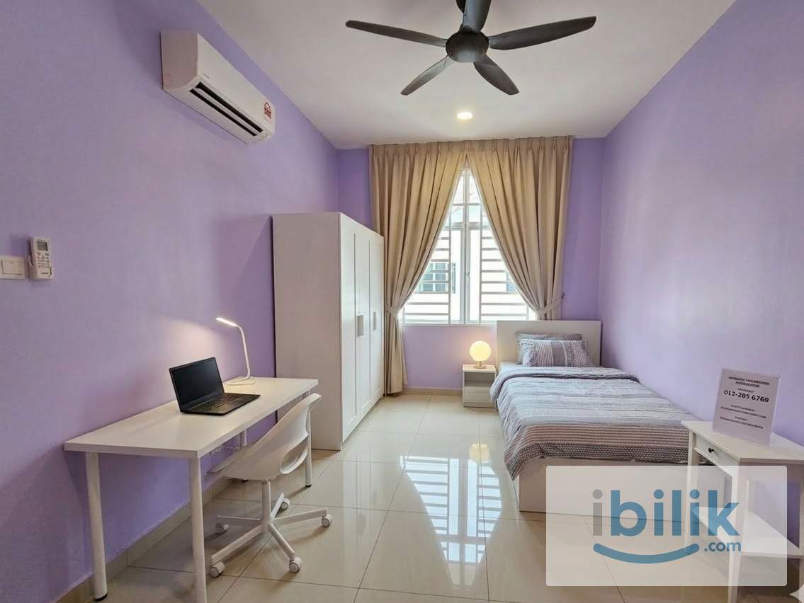 Muslim Female Rooms for Rent @ Hijauan Hill, Simpang Ampat Fully Furnished | Aircond | Near Batu Kawan Industrial - Image 2
