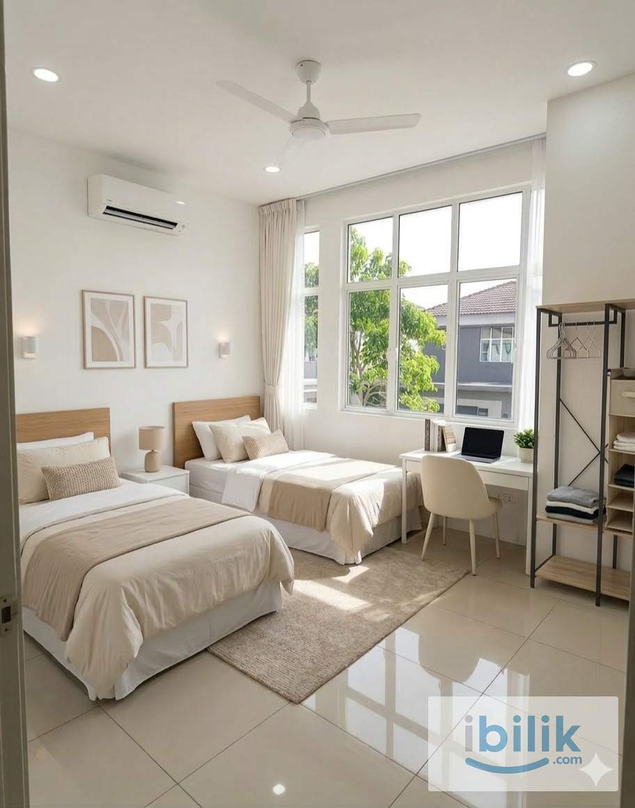 Muslim Female Rooms for Rent @ Hijauan Hill, Simpang Ampat Fully Furnished | Aircond | Near Batu Kawan Industrial - Image 4