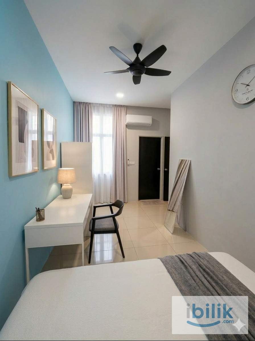 Muslim Female Rooms for Rent @ Hijauan Hill, Simpang Ampat Fully Furnished | Aircond | Near Batu Kawan Industrial - Image 1