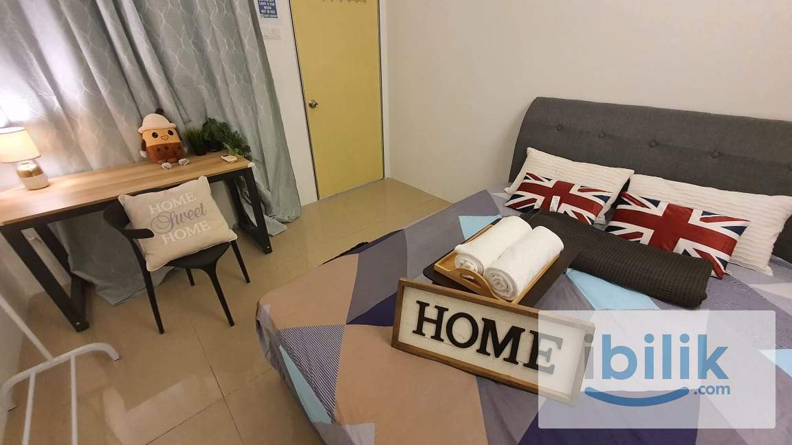 Chinese❣️ LOW DEPOSIT✨ Kuchai Single Queen Bed Room‼️1 Stop Bus to Kuchai MRT > TRX KLCC Ampang Park - Image 1