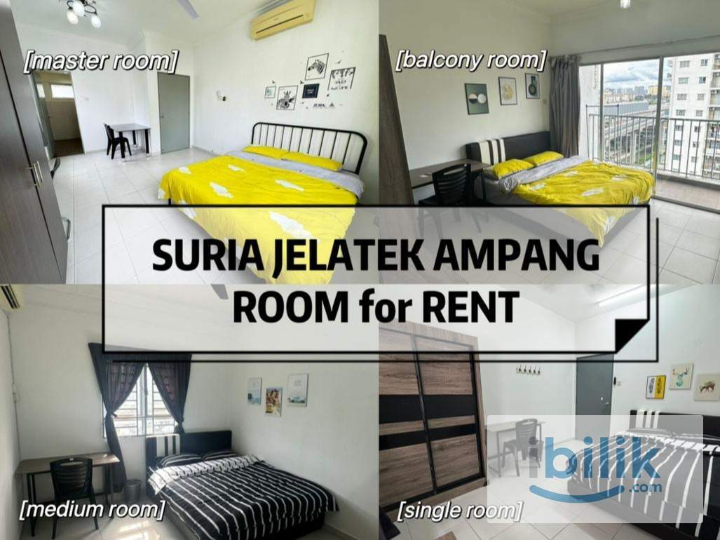 ‼️PROMOTION‼️Medium Room @ Suria Jelatek Ampang Hilir 5 mins Walk To LRT Jelatek - Image 1