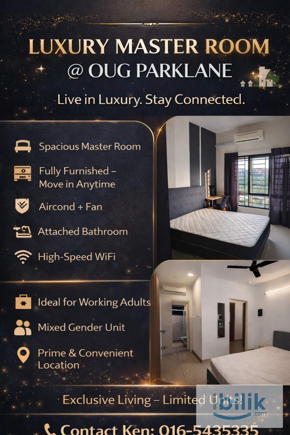 Master Room KLCC Viewing @ OUG Parklane Fully Furnisher Direct Owner - Image 1