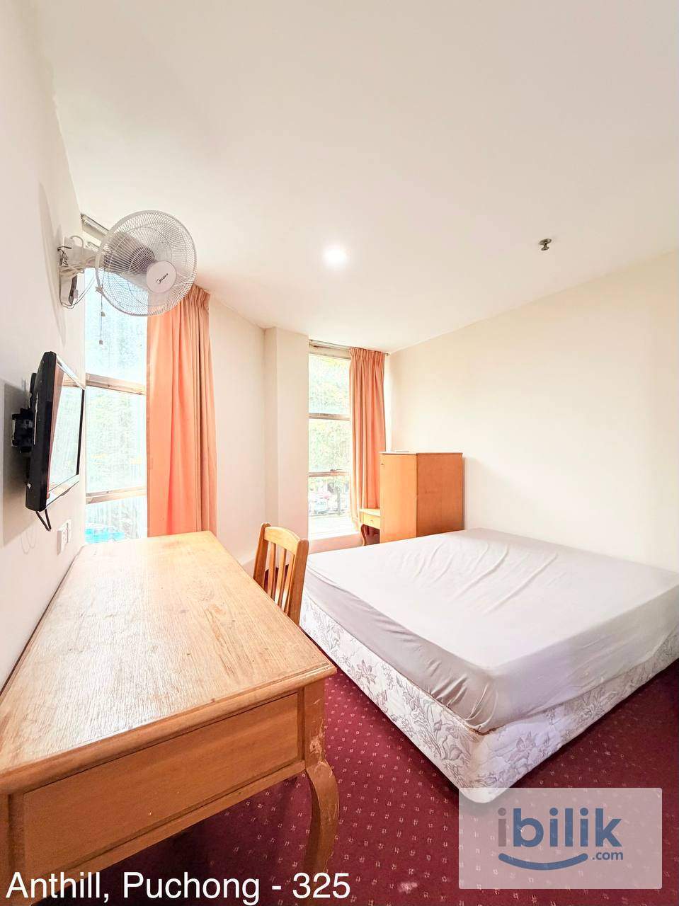👑🛏️ Cozy Queen Bedroom @ Anthill Puchong ✨🚶🏻‍♂️ Walking Distance (~10 mins) to 🚉 LRT IOI Puchong - Image 3