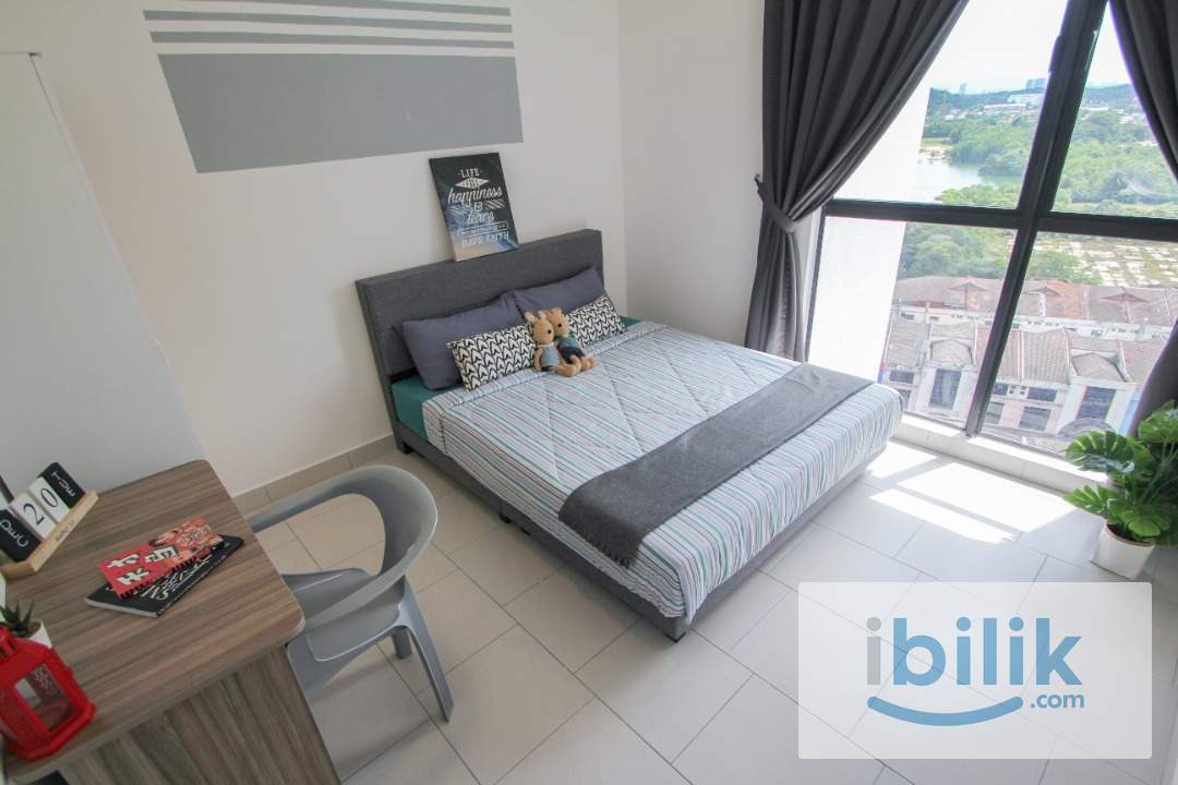Include Utilities✅Fully Furnished✅Middle Queenbedroom with windows and AC located in Astetica Residence - Image 5