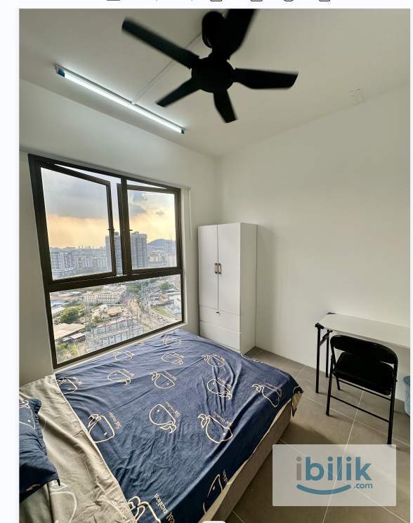 Walking distance to MRT🚆Include Utilities✅Middle Queenbedroom winth AC and windows located in Enesta Kepong - Image 3