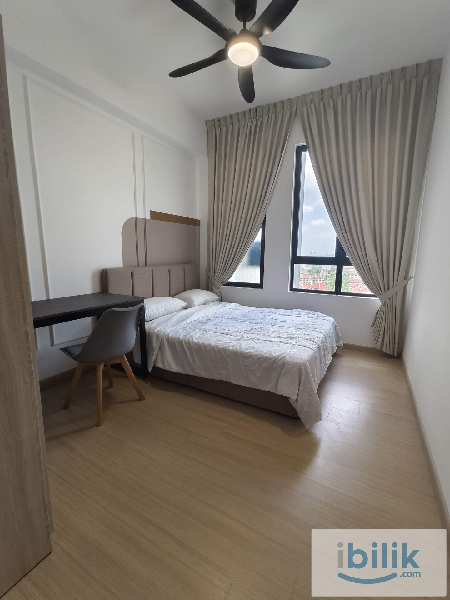 Fully Furnished Medium Room for Rent | Taman Suntex MRT - Image 1