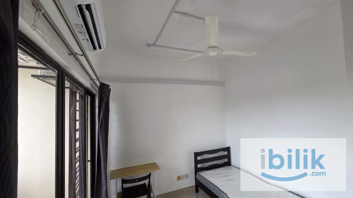 5-Min Walk to MRT Bandar Utama | Fully Furnished Balcony Single Room @ Pelangi Utama Block E (Bandar Utama) - Image 1