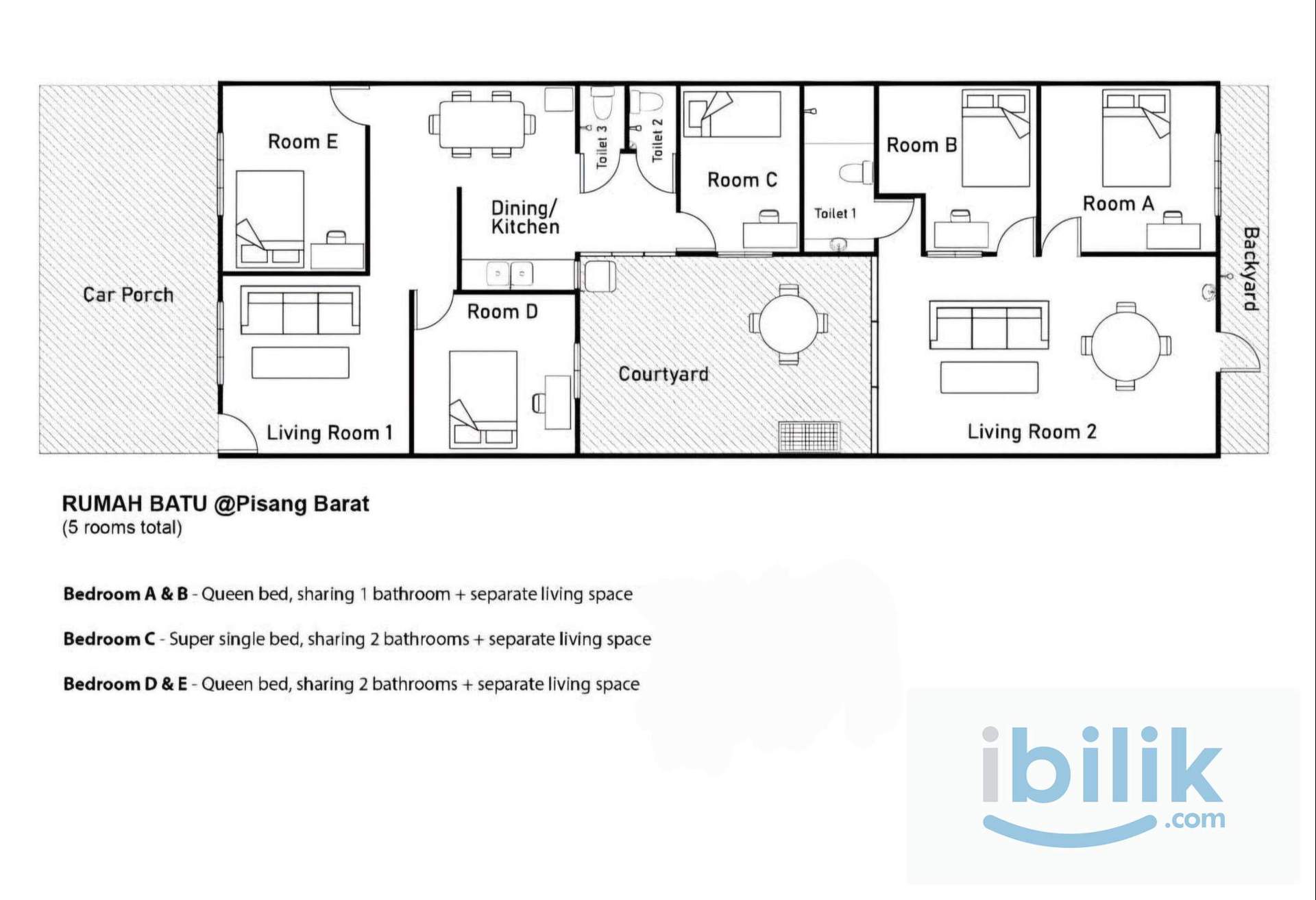 🏠 ROOMS FOR RENT @ JALAN PISANG, KUCHING 🏠 - Image 2