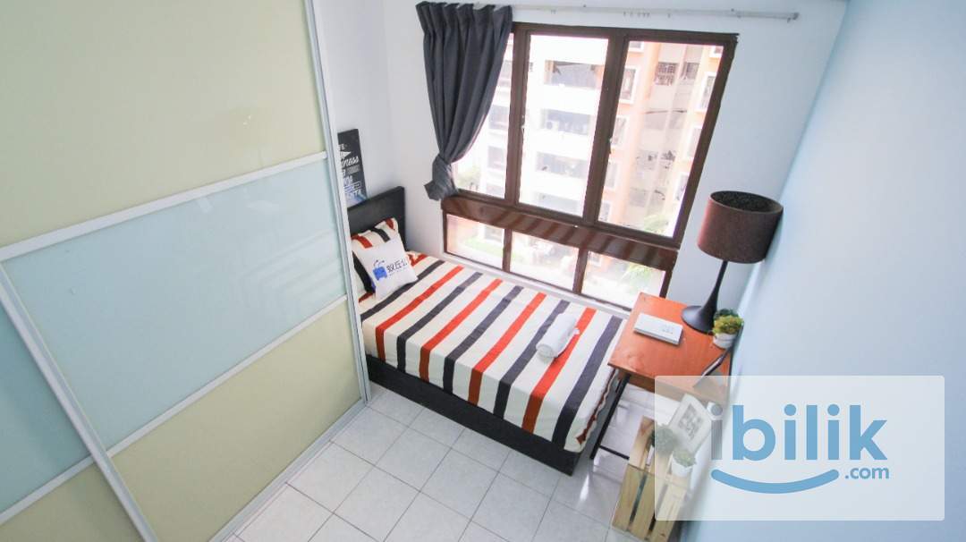 Promotion Price😍Walking to MRT🚆Single bedroom with windows and AC located in Palm Spring,KD - Image 1